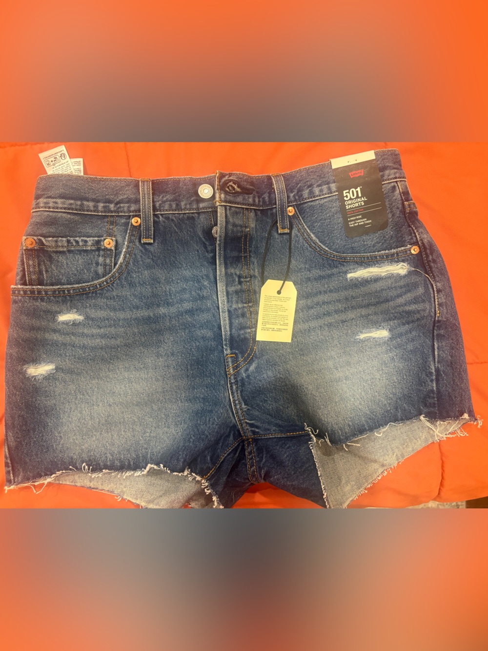 Levi's 501 Original Fit High-Rise Women's buttonfly Jean Shorts Sz 31 NWT